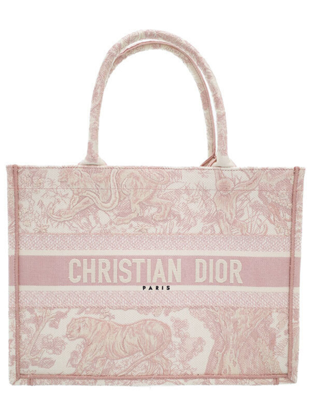 Christian Dior Toile de Jouy Embroidery Book Tote Bag